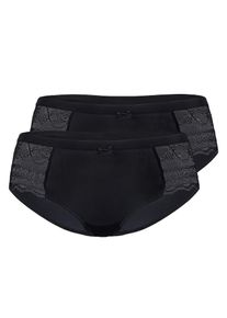 Sassa Mode Sassa, Damen Pant 'FANCY LACE', Schwarz