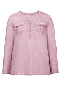 sheego Casual, Damen Langarmshirt, Rosé