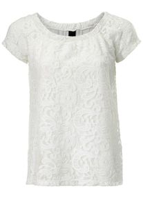 Heine, Damen Spitzentop, Weiß