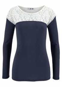 AJC, Damen Langarmshirt, Marine