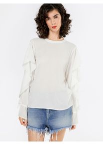 Vila, Damen Bluse 'VIZANIA', Wei&szlig;