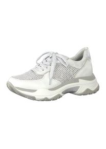 Marco Tozzi, Damen Sneakers Low, Silber / Weiß