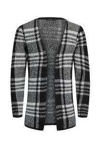 Jack & Jones JACK & JONES, Herren Strick-Cardigan, Schwarz / Wei&szlig;