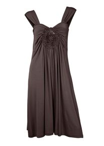 Heine, Damen Shirtkleid, Schoko