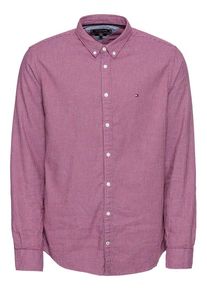 Tommy Hilfiger, Herren Hemd 'HEATHER MINI GINGHAM SHIRT', Dunkelpink