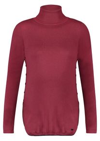 Esprit Maternity, Damen Pullover, Kirschrot / Schwarz