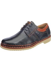 Galizio Torresi, Herren Schn&uuml;rschuhe 'Positano', Navy / Rostbraun
