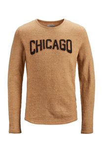 Jack & Jones JACK & JONES, Herren Strickpullover, Braun / Schwarz