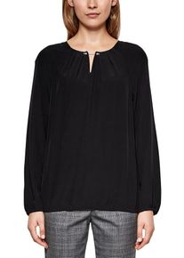 s.Oliver BLACK LABEL, Damen Blusenshirt, Schwarz