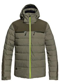 Quiksilver, Herren Snowboardjacke 'The Edge', Brokat / Limone / Khaki