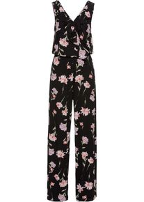 bonprix, Damen Jumpsuit, Rosa / Schwarz