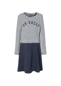 Tom Tailor, Mädchen Set Kleid + Pullover, Navy / Weiß