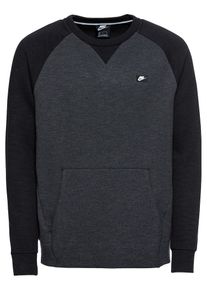 Nike Sportswear, Herren Sweatshirt 'M Nsw Optic Crw', Basaltgrau / Schwarz