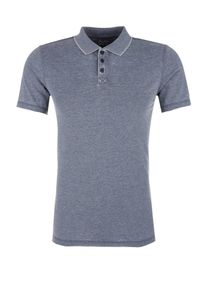 Q/S Designed By, Herren Poloshirt, Taubenblau