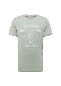 Jack & Jones JACK & JONES, Herren Shirt 'JORNEWHERO', Hellgr&uuml;n / Wei&szlig;