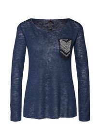 Key Largo, Damen Shirt, Dunkelblau / Silber
