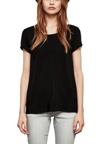 Q/S Designed By, Damen Puristische Bluse, Schwarz