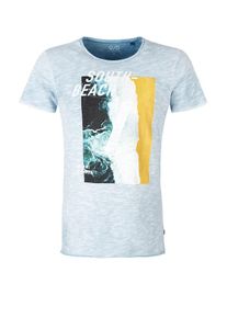 Q/S Designed By, Herren Shirt, Hellblau / Goldgelb / Petrol / Weiß