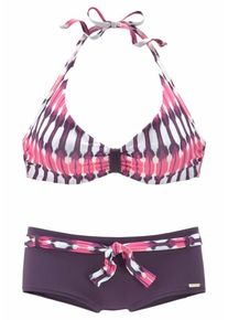 Sunseeker, Damen Bikini, Lila / Rosa / Weiß