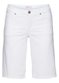 sheego Basic, Damen Bermudas, Wei&szlig;