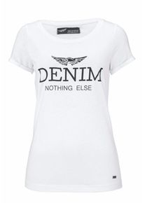 Arizona, Damen Print-Shirt, Weiß