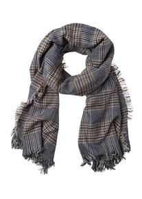 More & More MORE & MORE, Damen Schal, Creme / Marine / Braun