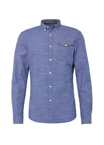 Tom Tailor Denim, Herren Shirt- Strukturiertes Hemd, Blau