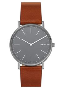 Skagen, Herren Uhr 'SIGNATUR, SKW6429', Braun / Dunkelgrau / Silber