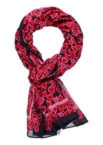Gerry Weber, Damen Schal, Pink / Rot / Schwarz / Weiß