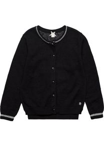 Esprit, M&auml;dchen Strickjacke, Schwarz / Silber