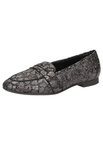 Sioux, Damen Slipper 'Godiwa', Taupe / Schwarz / Silber