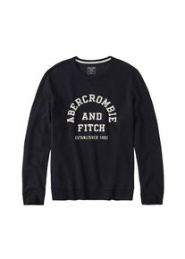 Abercrombie & Fitch Abercrombie & Fitch, Herren Sweatshirt 'GBL XM CORE LOGO POPOVER EXT', Navy