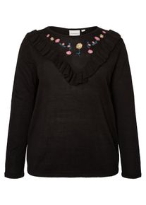 JUNAROSE, Damen Pullover, Mischfarben / Schwarz