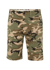 Jack & Jones JACK & JONES, Herren Shorts 'JJIENZO JJCHINO SHORTS PRINT CAMP', Khaki