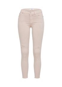 7 For All Mankind, Damen Jeans 'THE SKINNY CROP', Rosa