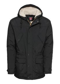 Derbe, Herren Kurzmantel 'Festland Parker', Schwarz