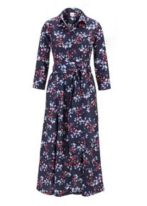 Heine, Damen Druckkleid, Blau / Mischfarben