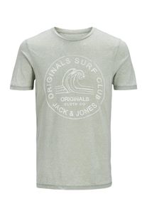 Jack & Jones JACK & JONES, Herren T-Shirt, Graphit / Weiß