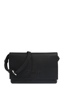 Calvin Klein, Damen Tasche 'SNAP FLAP CLUTCH', Schwarz