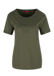 s.Oliver RED LABEL, Damen T-Shirt, Khaki