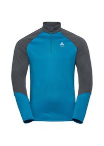 Odlo, Herren Langarmshirt 'Planches', Himmelblau / Grau