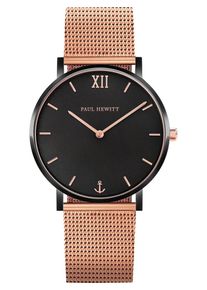 Paul Hewitt, Damen Uhr 'Sailor Line PH-SA-B-BSR-R5S', Rosegold / Schwarz