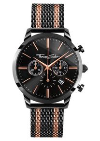 Thomas Sabo, Herren Chronograph 'REBEL SPIRIT CHRONO, WA0289-285-203', Rosegold / Schwarz