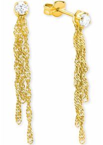 Amor, Damen Paar Ohrstecker, Gold