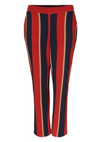 JUNAROSE, Damen Hose, Hellbeige / Navy / Rot