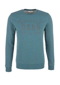Q/S Designed By, Herren Sweatshirt, Petrol