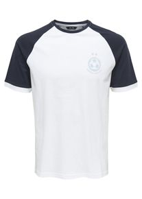 Only & Sons Only & Sons, Herren T-Shirt, Nachtblau / Weiß
