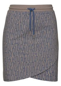 SheeGOTit, Damen Jerseyrock, Dunkelblau / Hellbraun