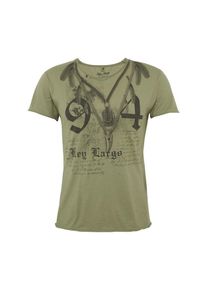 Key Largo, Herren T-Shirt 'MT NATIVE v-neck', Hellgr&uuml;n / Schwarz