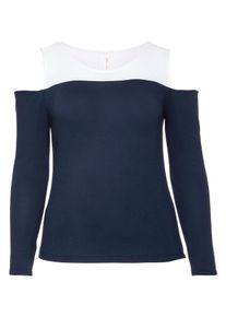 SheeGOTit, Damen Langarmshirt, Marine / Weiß